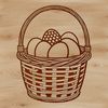Vibrant Vector Egg Decoration Easter egg designed as a colorful vector graphic.