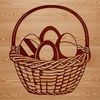 Free Vector Easter Basket Decoration A simple Easter egg design made from high-quality vector art.