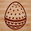 Beautiful Vector Egg Graphic A colorful Easter egg designed as a vector graphic, suitable for digital use.