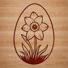 Decorative Easter Artwork for Crafting A decorative Easter egg with intricate designs, suitable for vector art projects.