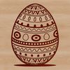 Colorful Easter Graphic Design Illustrated Easter egg graphic in a vector design style.