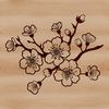 Vibrant Sakura Flower Vector Cherry blossom flower in vector format, suitable for various design applications.