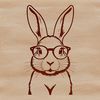 An SVG image featuring a stylized cartoon rabbit.