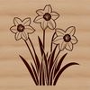 Beautiful Nature Illustrations A vector illustration of a single daffodil flower against a simple background.