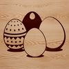 Colorful Easter Egg Template Free Download An intricately designed Easter egg with vibrant colors and patterns.