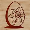 Stylized Easter Symbol An illustrated Easter egg with a stylized design, suitable for vector graphics and various design applications.