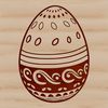 Easter-themed SVG clip art illustration featuring a decorated egg.