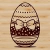 Simple Easter Egg SVG Illustration Digital Easter egg design with clean lines and simple shapes