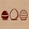 A geometrically precise design of a traditional Easter egg with intricate details.