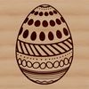 Decorative Easter Egg Icon Easter egg icon in vector format