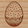 Free Easter Egg Clipart Illustration A colorful, hand-drawn Easter egg design created as a vector image.