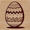 Colorful Easter Egg SVG File An intricately designed Easter egg icon created as a vector graphic in SVG format.