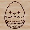 Beautiful SVG Easter Egg Clip Art Colorful Easter egg design in vector format.