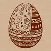 Easter egg illustration in vector format, suitable for digital designs and crafts.