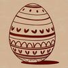 Intricately Designed Easter SVG A colorful hand-drawn Easter egg with intricate designs, suitable for various cutting machines.