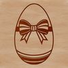 Beautiful Hand-Decorated Easter Egg A vector graphic representation of a decorated Easter egg suitable for various applications.