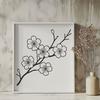 Free SVG Download - Cherry Blossom Graphics Illustration of a single cherry blossom flower with five petals.