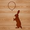 Lovely Rabbit Vector Illustration A standing rabbit illustration in vector format, suitable for various design applications.