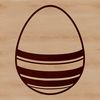 Beautiful Vector Easter Egg Art A colorful Easter egg design with intricate details, suitable for vector art and cutting machine projects.