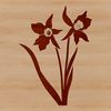 Vibrant Daffodil Botanical Illustration A detailed illustration of a daffodil flower in a botanical style.