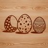 Beautiful Easter Egg Graphic A high-quality digital illustration of a colorful Easter egg.