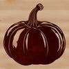 Beautiful Vegetable Graphic A green gourd-shaped vegetable with ridges and furrows.