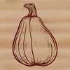 Beautiful Harvest Squash Illustration A detailed illustration of a Squash, ideal for graphic design and crafting projects.