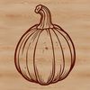 Ripe Squash SVG Design A colorful illustration of a ripe yellow squash, suitable for various design applications.