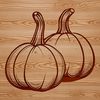 Beautiful Stylized Squash Design A stylized illustration of a summer squash, suitable for vector design and cutting machine projects.