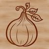 Ripe Squash Clip Art Vector Design A detailed illustration of a ripe squash, suitable for graphic design and crafting projects.