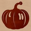 Cuttable Squash Stencil for Cricut A stylized illustration of a squash, suitable for vector design projects and cutting machine stencils.