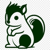 Unique Squirrel SVG, PNG, PDF And DXF Files