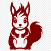 Stunning Squirrel PNG - For Procreate Project