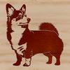 Free Vector Art of a Corgi Dog A standing corgi illustration designed as vector art.