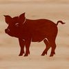 Farm Animal Pig Illustration SVG illustration of a standing farm animal pig.