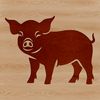 Vector Pigs Image Free to Download A standing pig with a cute expression, suitable for vector design or clip art.