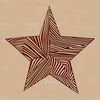 Minimalist Christmas Star Design A stylized star symbol made from clean lines and geometric shapes.