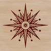 Stylized Star Icon in SVG Format A stylized vector star icon designed for digital applications.