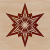 A simple star icon in vector format, suitable for digital use.