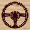 Car Control Vector Icon Illustrative vector representation of a car steering wheel