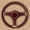 Customizable Vehicle Steering Wheel SVG Design A customizable SVG design of a vehicle's steering wheel for creative projects.
