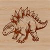 Stegosaurus SVG Design Download SVG vector art of a classic dino design for crafting and design projects.