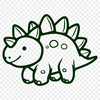 Beautiful Stegosaurus - For Vinyl Project