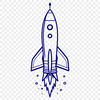 Metallic Spaceship Design SVG An illustration of a futuristic spaceship with sleek lines and metallic details.