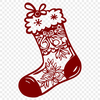 Creative Stocking In DXF Format - Free Download