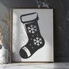 Artistic Stocking Vector Drawing - Free DXF Download