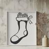 Beautiful Stocking In SVG - For Free Download, Commercial Use