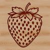 Free Strawberry Clip Art Design A high-quality vector illustration of a ripe strawberry, suitable for digital design projects.