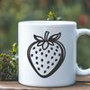 Vibrant Strawberry Graphic Illustration Illustrated strawberry graphic for commercial or personal design projects.