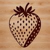 Free Strawberry Clip Art Vector A simple illustration of a strawberry, ideal for use in digital designs, crafts, and DIY projects.